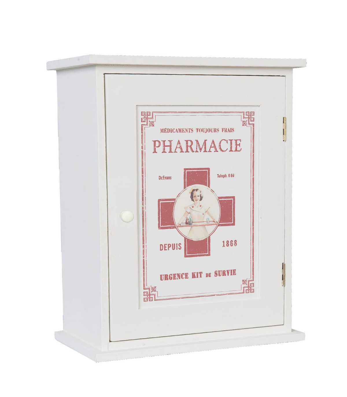 Boîte D'apothicaire Ancienne En Laiton/métal - Coffre à Pharmacie Vintage Avant 1930 - Antiquité