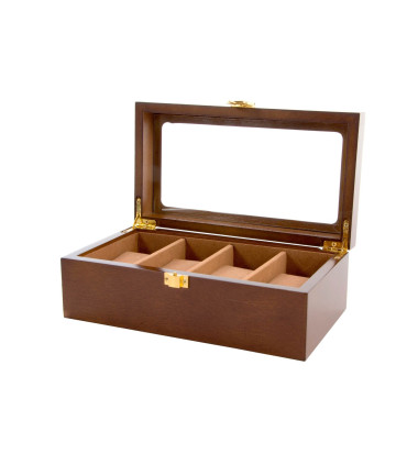 Coffret de Rangement pour 6 Montres en Bois