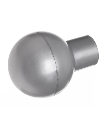 Tringle à Rideaux Extensible Métal Noir Boules Noires - 160 à 300cm