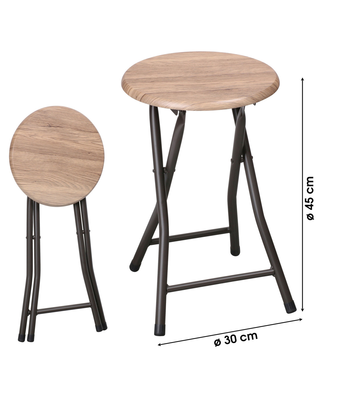 Tabouret Mural Pliable – Dimensions 35,5x36,5 Cm, Charge 150 Kg, épaisseur Pliée 7,5 Cm, Pour Entrée, Dressing, Salle De Bain