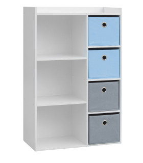 Range-peluches 3 étages En Bois Avec Roulettes - 146 Cm De Large, Pour Chambre D'enfant