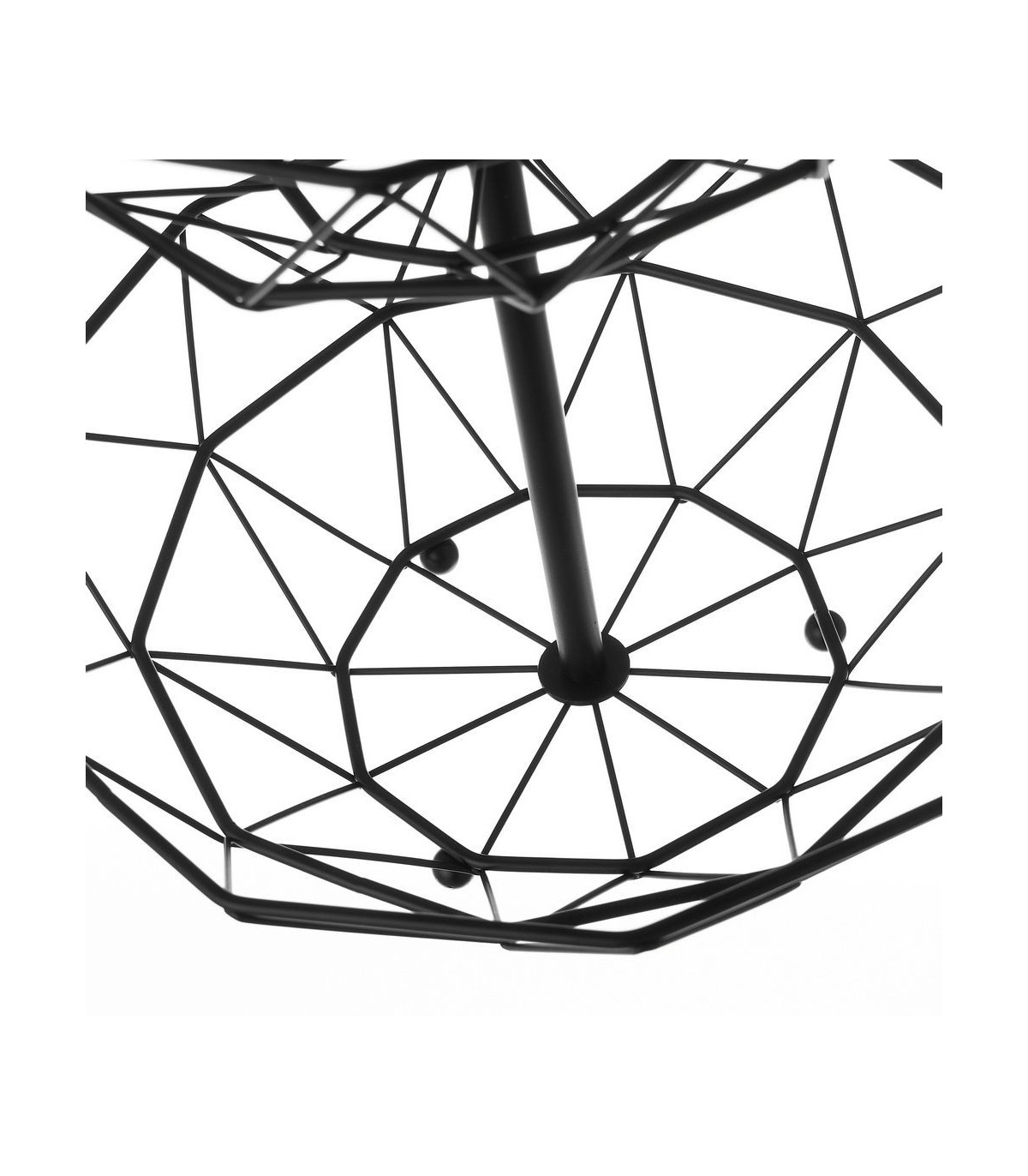 Corbeille à Fruits 2 Étages SG Secret De Gourmet - Design Gris Métal - Diamètre 35cm - Déco Pratique