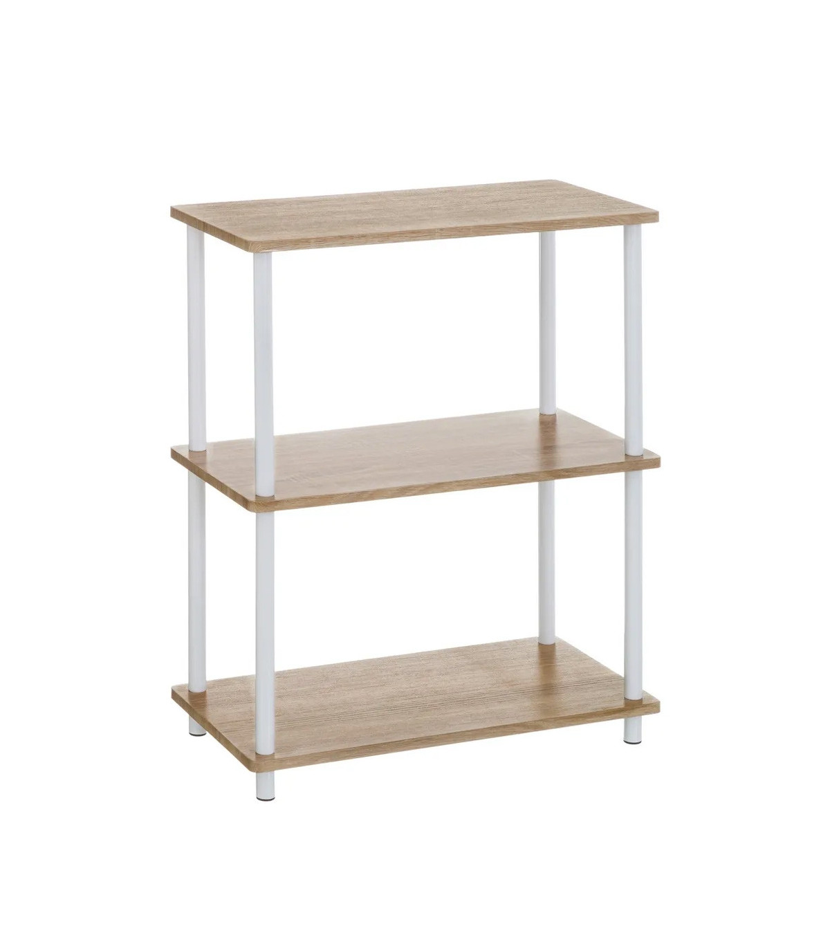 Étagère Métal Et Bois Eluno 3 Niveaux - Pieds Réglables, Bibliothèque, Rangement Salle De Bain - Blanc étagère Plantes Salon Cuisine Étagère Métal Et Bois Eluno 3 Niveaux - Pieds Réglables, Bibliothèque, Rangement Salle De Bain - Blanc étagère Plantes Salon Cuisine