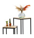 Set of 2 Black Metal and Wood Consoles
