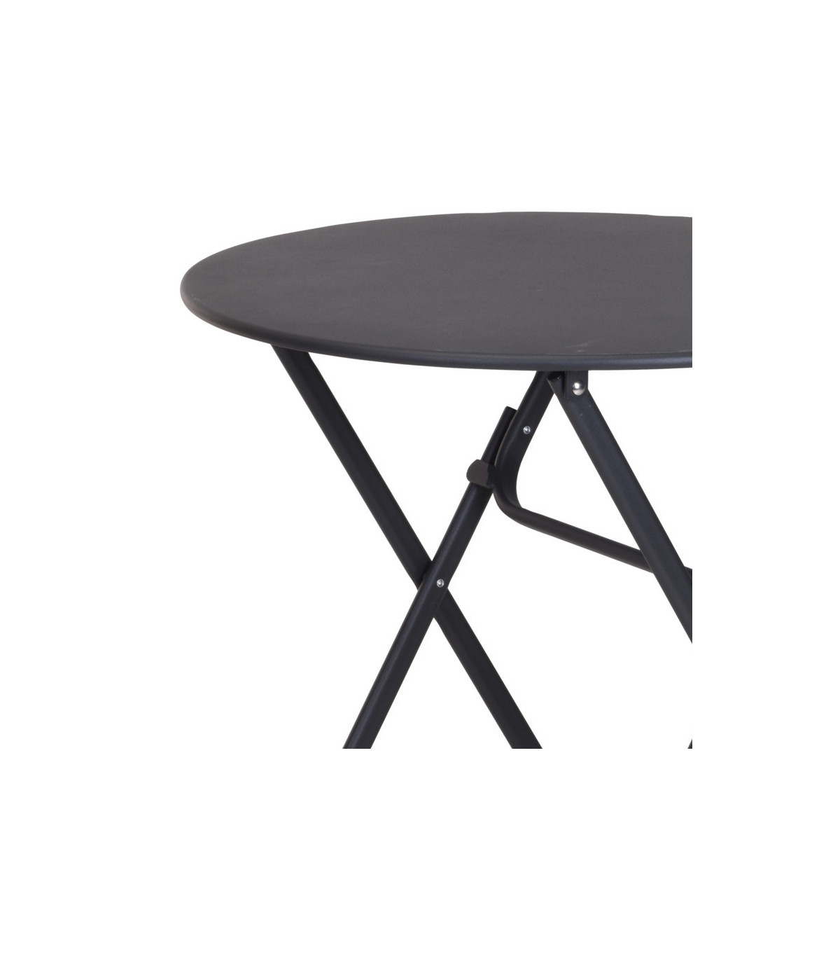 Mojawo Table De Bistro Pliante Verre Métal 60x60x70 Cm Anthracite - Table Balcon Jardin Extérieur Intérieur, Plateau Verre Teinté