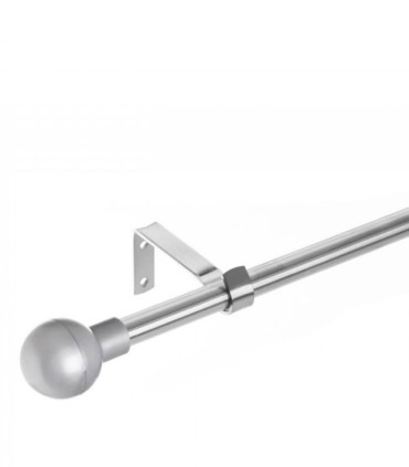 Curtain Rod Silver Metal - 122 to 211cm