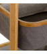 Bathroom Shelf Bamboo and Grey Tissue