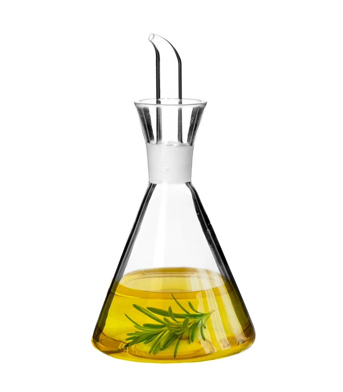 Huilier Vinaigrier En Verre Typhoon 280ml - Bouchon Inox Pour Table Et Cuisine