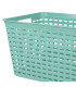 Panier de rangement en plastique bleu 39x29x22cm