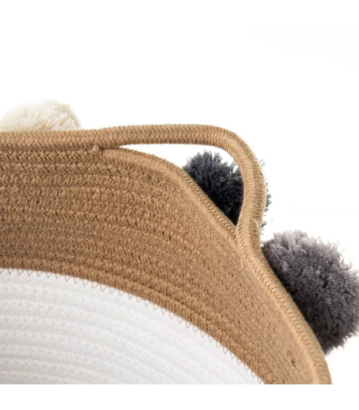 Panier à Linge Pliable En Feutre Pour Enfant - Forme éléphant, 34x35cm, Rangement Jouets Et Vêtements, Gris Foncé - 10