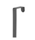 Door Coat Rack Metal Black