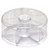 Transparent plastic tea box 6 compartments