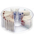 Transparent plastic tea box 6 compartments