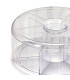 Transparent plastic tea box 6 compartments