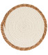Set de table rond bords fibres naturelles 30cm