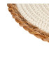 Set de table rond bords fibres naturelles 30cm