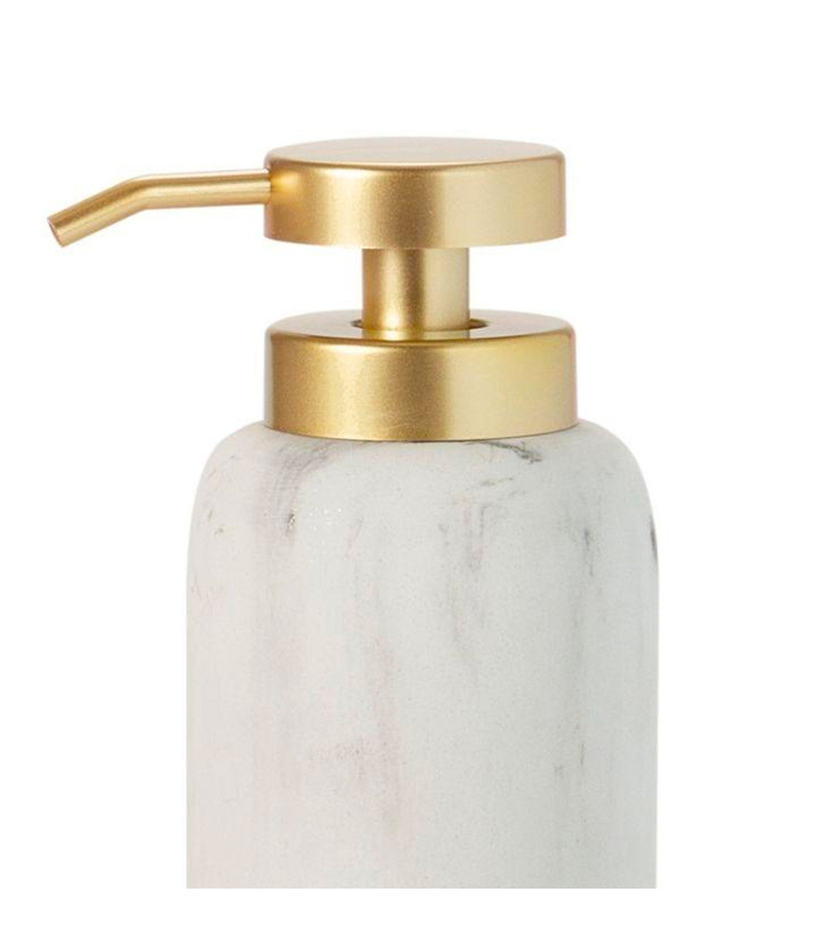 Distributeur De Savon En Verre 320ml Marbré Doré - Pompe Antirouille, élégant Pour Salle De Bain Ou Cuisine
