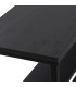 Console en métal noir et bois 100x30x75.5cm