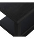 Console en métal noir et bois 100x30x75.5cm