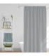 Rideau de douche classique tissu jacquard uni gris clair