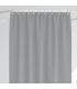 Rideau de douche classique tissu jacquard uni gris clair