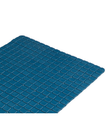 Tapis fond de baignoire antidérapant PVC bleu mosaic