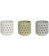 Tealight Glass Transparent and gold metal