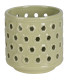 Tealight Glass Transparent and gold metal