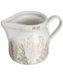 Sucrier + pot à lait en céramique blanche motif herbes
