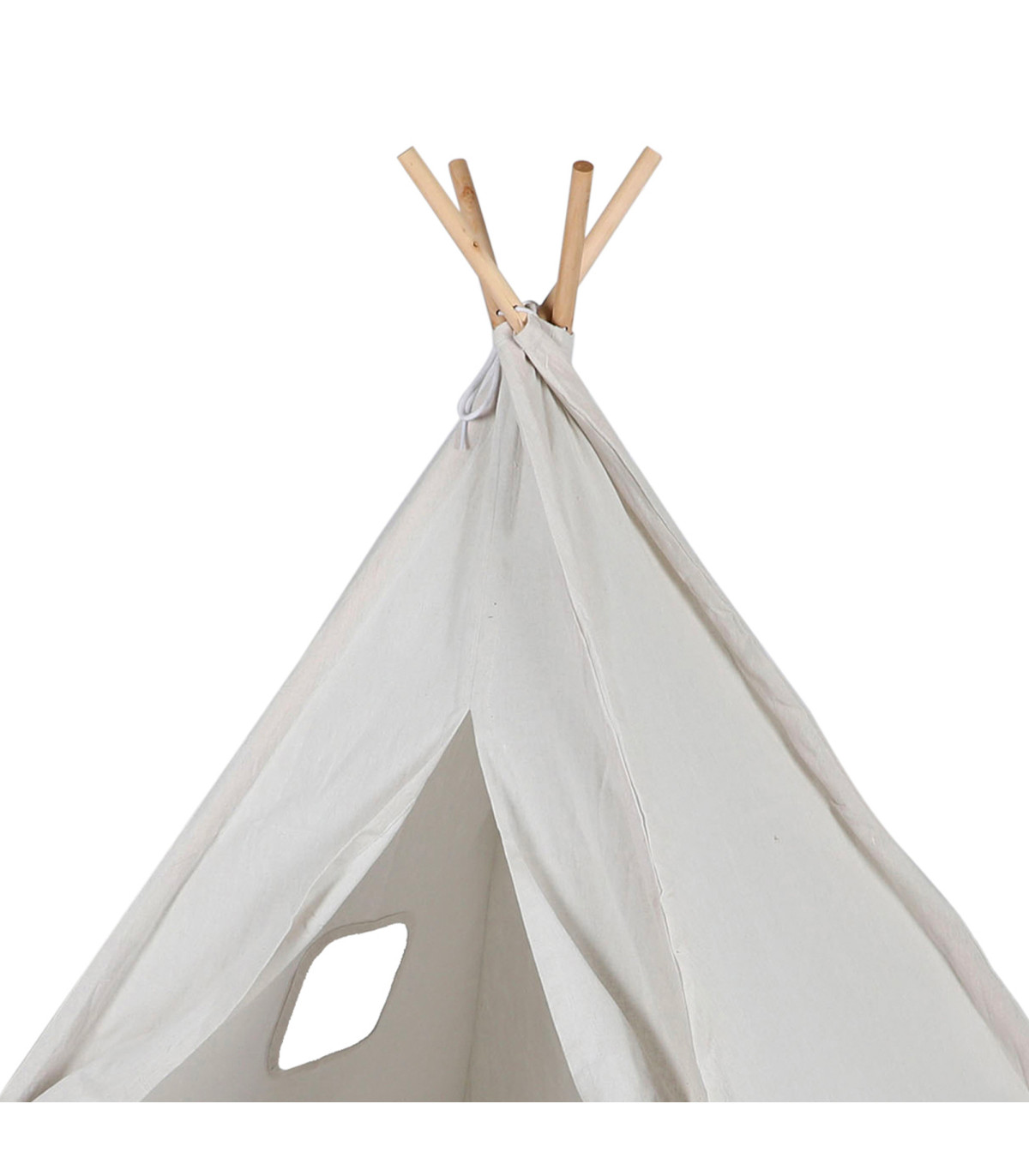 Acheter Tente tipi Selonis pour enfants, maison de jeu sans balles, tipi intérieur et extérieur, rayures grises et blanches