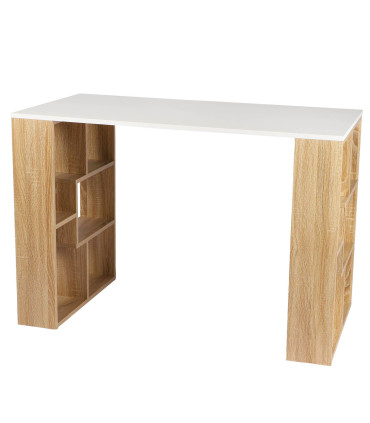 Desk Wood and Black Metal