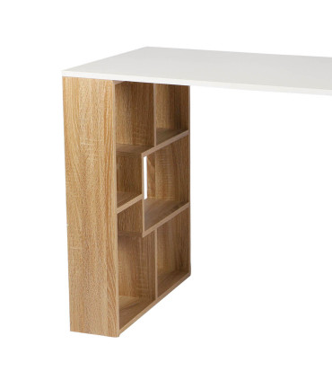Desk Wood and Black Metal