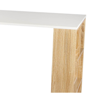 Desk Wood and Black Metal