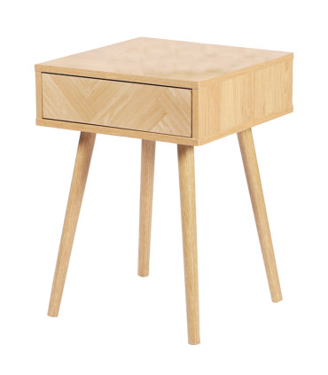 Table de chevet bois 1 tiroir 40x40x55cm