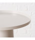 Set de 3 tables d'appoint ronde en métal blanc
