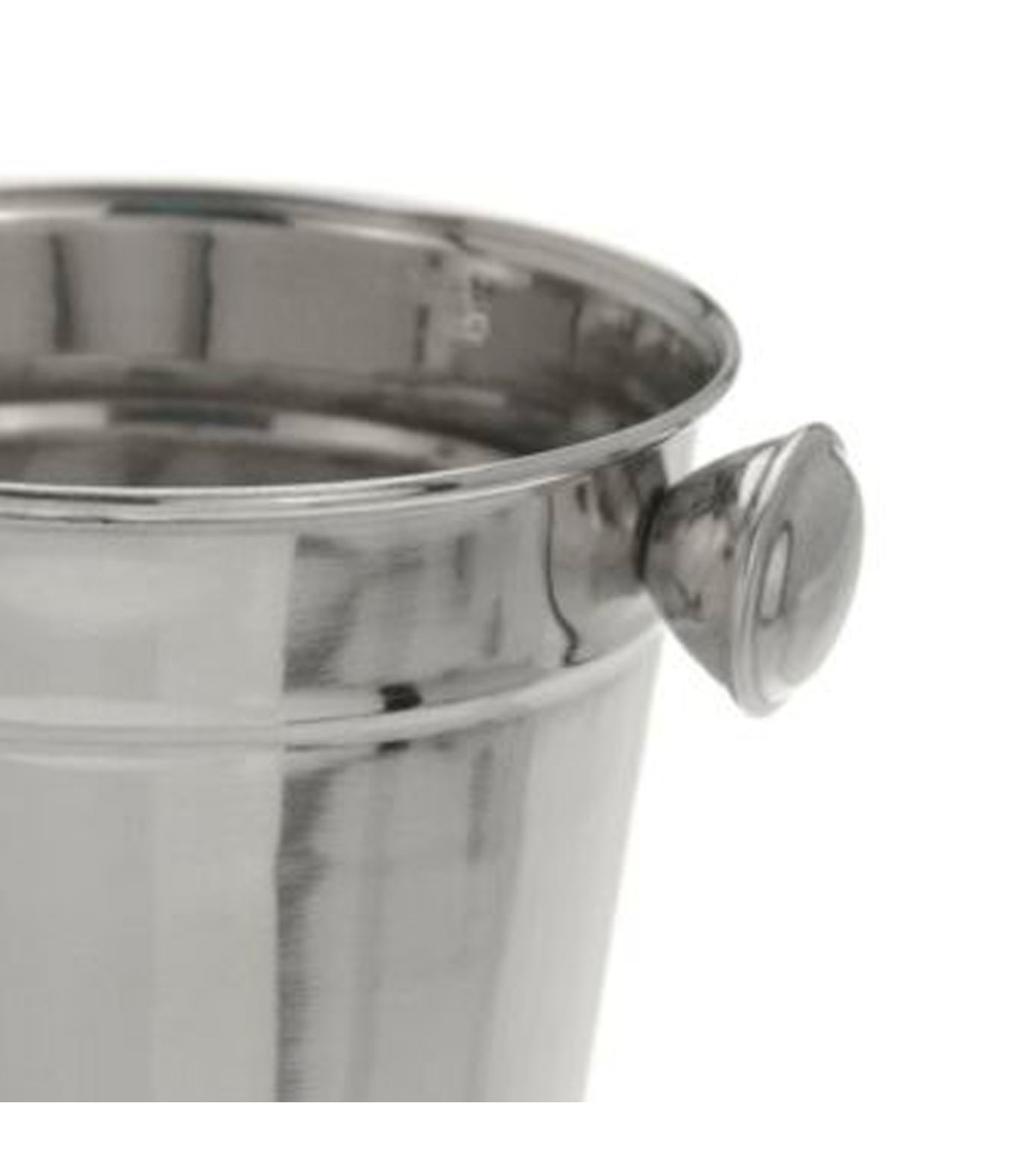 Seau à Glace Rondo Smalle NoirSteel - Acier Double Face Avec Pince - Design élégant Par Sascha Sartory - Pour Bar, Fêtes