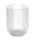 Set de 6 gobelets à eau en verre strié 27cl