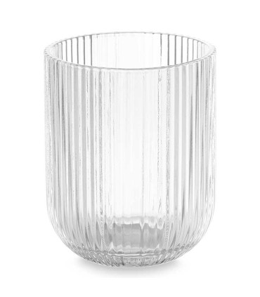 Set de 6 gobelets à eau en verre strié 27cl