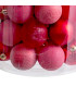 Set de 40 boules de Noël rouge