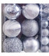 Set de 50 boules de Noël argent