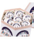 Coffret de 14 boules de Noël rétro rois mages 7.5cm