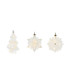Set de 3 boules de Noël lumière led