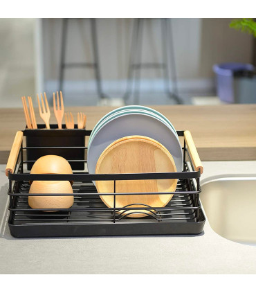 Dish Rack black metal - 39.8x29.4x14cm