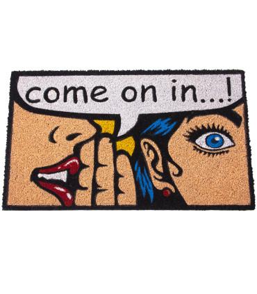 Coco Doormat Multicolore Flowers and Leaves - 60x40cm