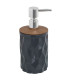 Soap Dispenser Brown Acrylic Wood Effect