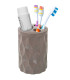 Porte brosse à dents acrylique beige