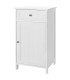 White bedside table wood 48x35x61cm