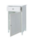 White bedside table wood 48x35x61cm