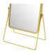 Miroir grossissant (x2) double face en métal doré 16x7.5x23cm