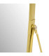 Miroir grossissant (x2) double face en métal doré 16x7.5x23cm